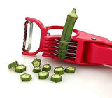 Plastic 2 in 1 Vegetable & Fruit Multi Cutter